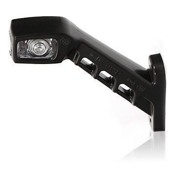 Gummiarm Lang Høyre Hvit / Rød / Oransje LED Klar Lens
