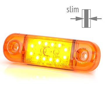 Sidemarkør Slim Oransje LED