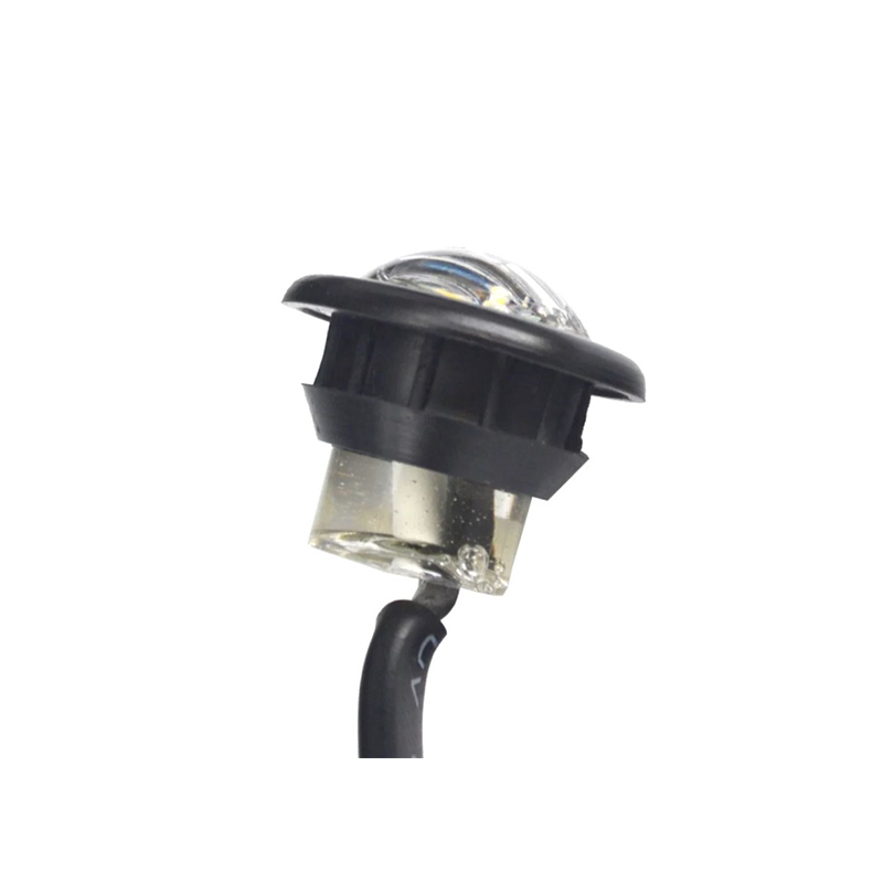 Posisjonslys Xenon Hvit LED Rund for innfelt montering