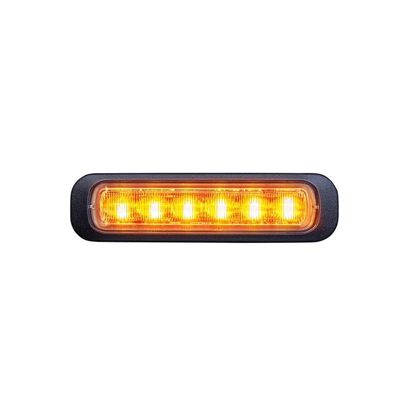 Dark Knight Blitslys 6 LED Klar linse