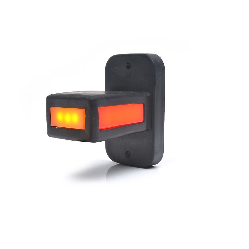 Gummiarm Neon Kort Hvit / Rød / Oransje