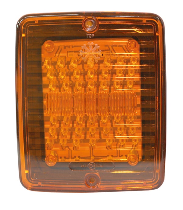 Blinklys LED Oransje linse 24V