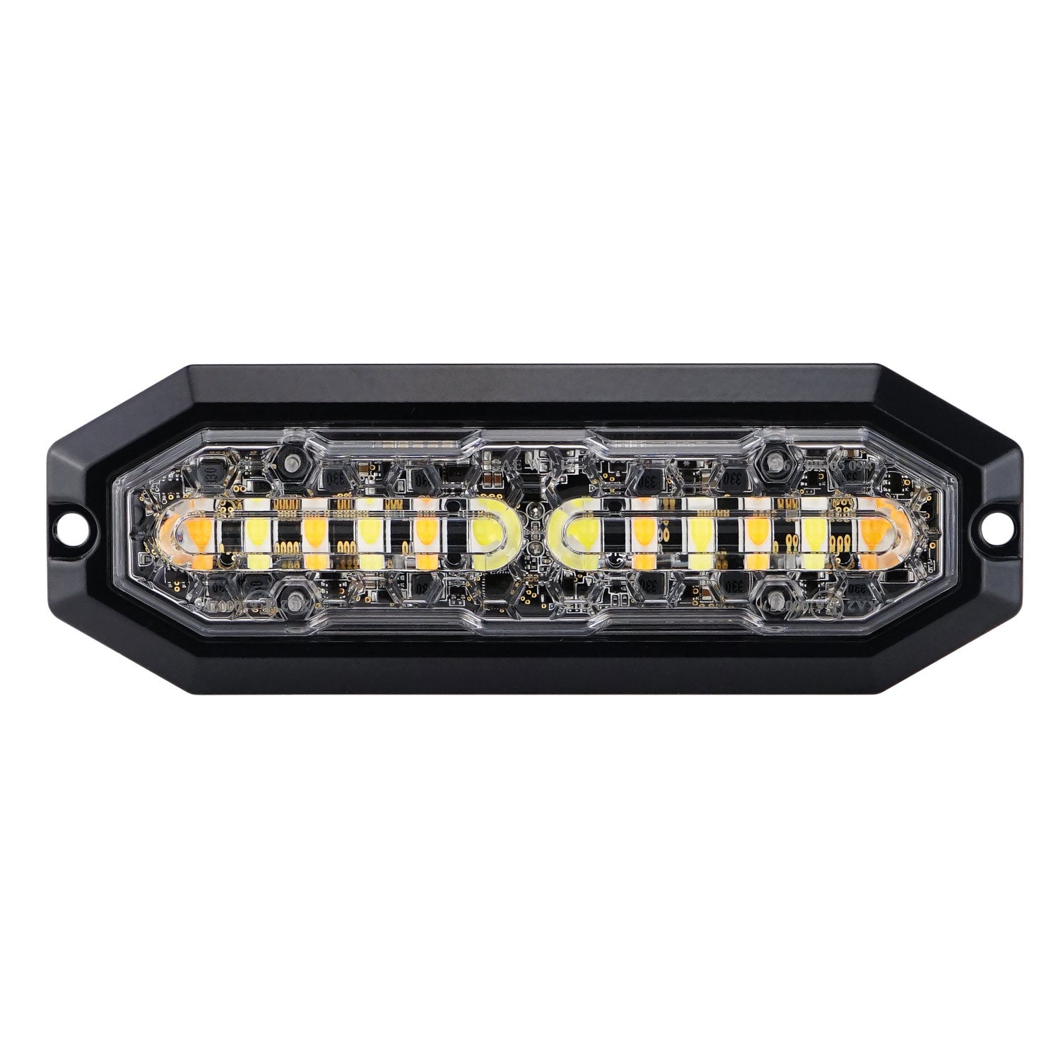 Blitslys 12 stk LED Duo Oransje / Hvitt Lys