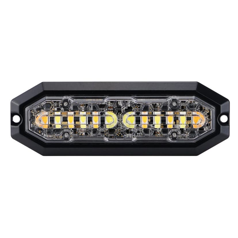 Blitslys 12 stk LED Duo Oransje / Hvitt Lys