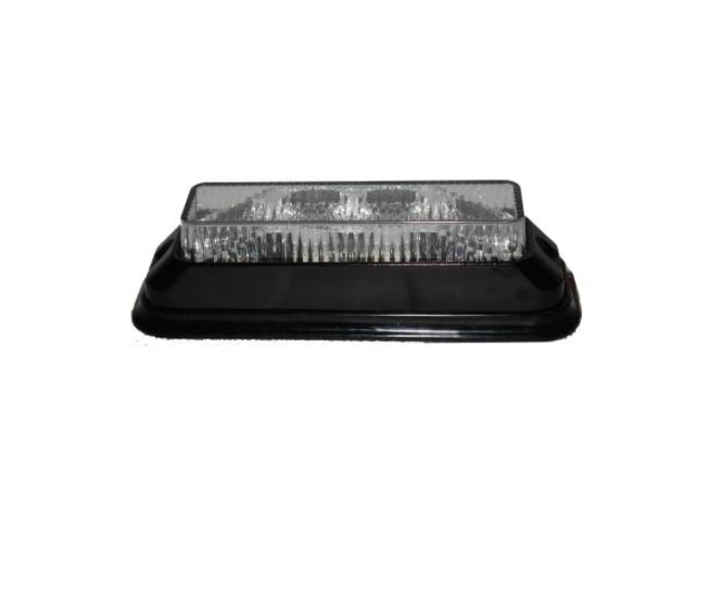 Blinklys 4x3w LED Klart Glass