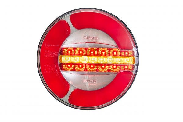 Baklys LED 3 kammer 12-24V Bak/Bremse/Dyn. Blinklys
