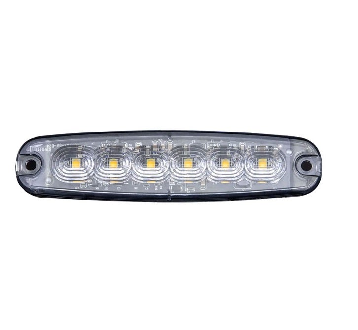 Blinklys 6 stk Oransje LED Klar linse
