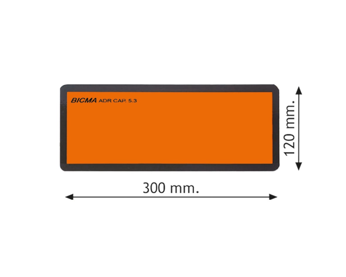 ADR-skilt aluminium 300x120x1mm