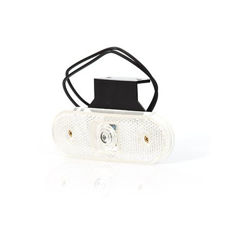 Posisjonslys Hvit LED med Refleks inkl. festebraketter