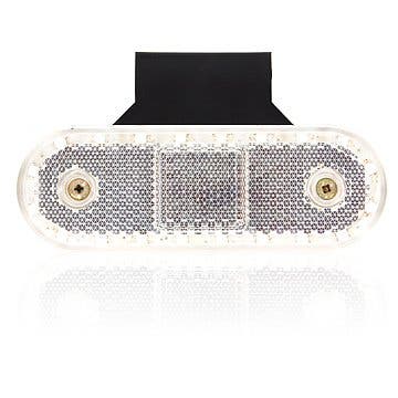 Posisjonslys Hvit LED med Refleks inkl. Vinkelbrakett